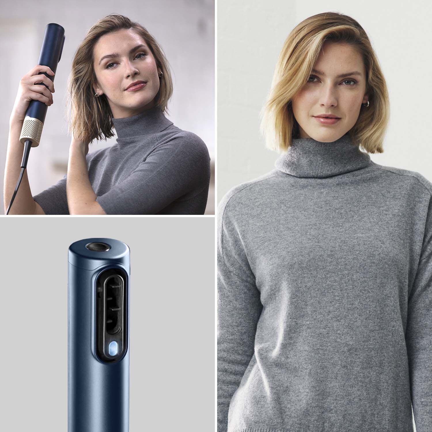 Model using Air Wand as Dryer